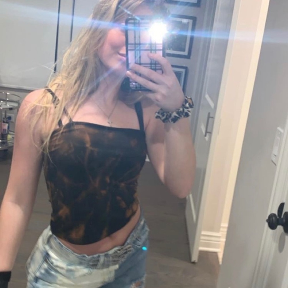 tye dye crop top